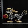 Fokart Handmade Glasswork Feng Shui Winning Ball Dragon 4 Inches