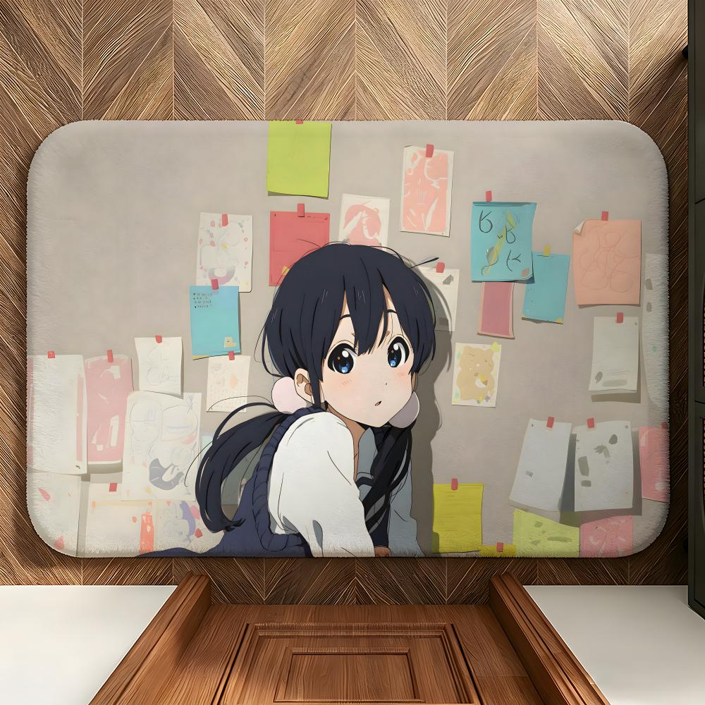 Anime T-Tamako Love S-Story Floor Mat Soft Flannel Floor Mat Suitable for Entryways, Living Rooms, Bedrooms, and Bathrooms