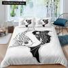 Пододеяльник Yin Yang King Queen Vintage Tai Chi Quilt Cover Комплект постельного белья с гаданиями Oriental Culture Polyester Sheer