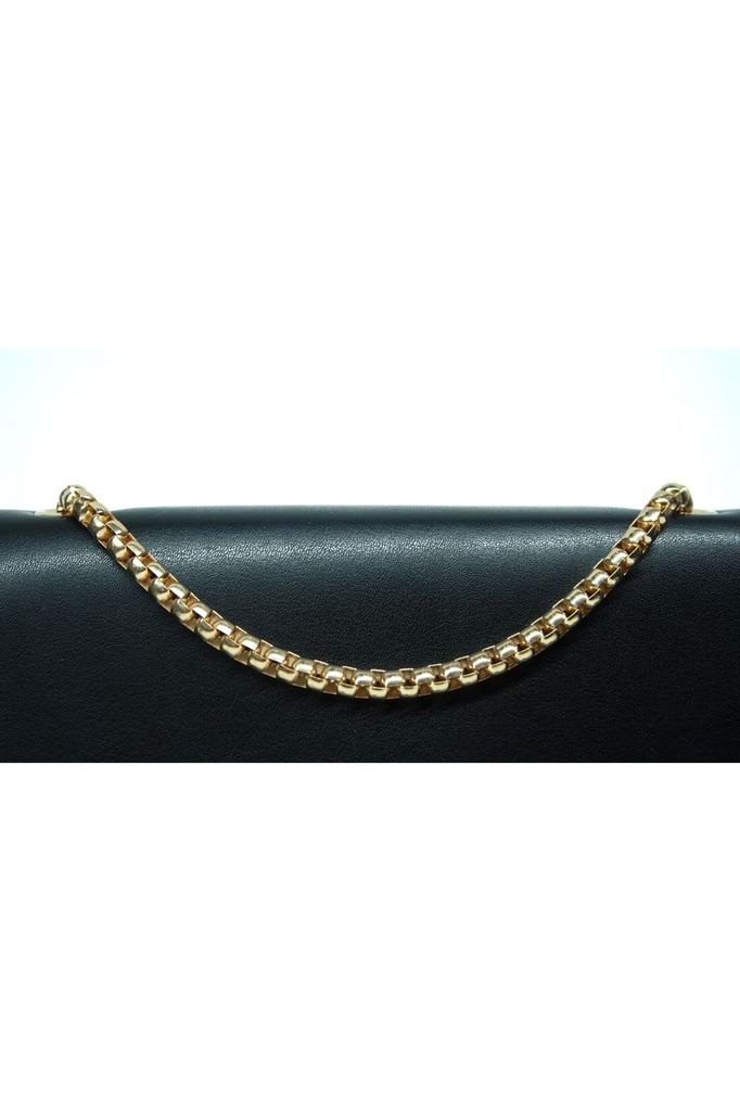 Women's Stylish and Useful Evening Dress Bag Women's Black Metal Lath Detailed Luxury Chain Shoulder Bag