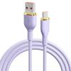 Кабель для передачи данных USB-C 100 Вт из жидкой мягкой резины с двумя разъемами для Apple и Huawei - сверхбыстрая зарядка PD 27 Вт (60W).