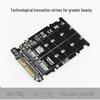 JiaYi U.2 to PCIe 3.0 x4 Adapter Card with SFF-8639 Dual SATA SSD Interface