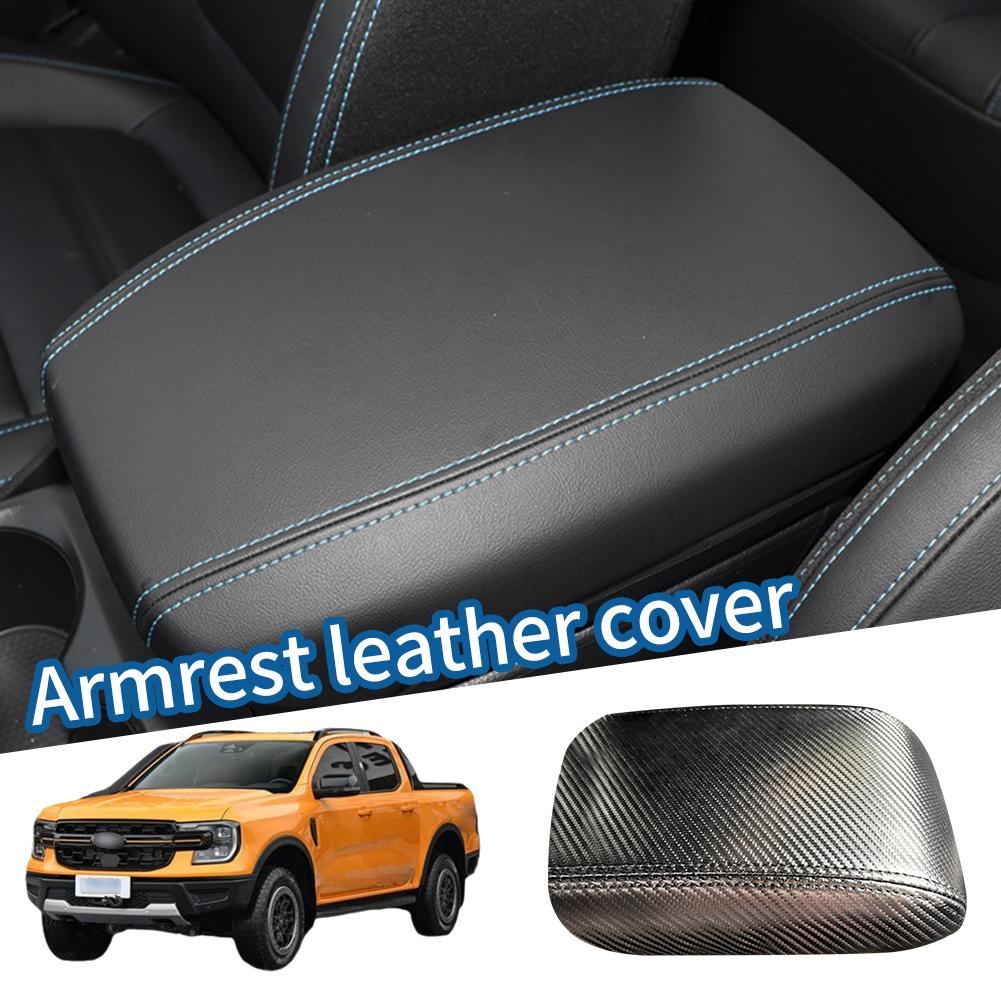 For Ford Ranger 2024-2024 PU Leather Car Armrest Cover Latch Interior Lid Trim Center Protector Console Car Cap Accessories T4I0