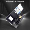 4-портовый интерфейс NVMe PCIe X16 карта преобразования Поддержка материнской платы PCIe X4x4x4x4 Разветвитель U.2 PCIe адаптер со светодиодным индикатором