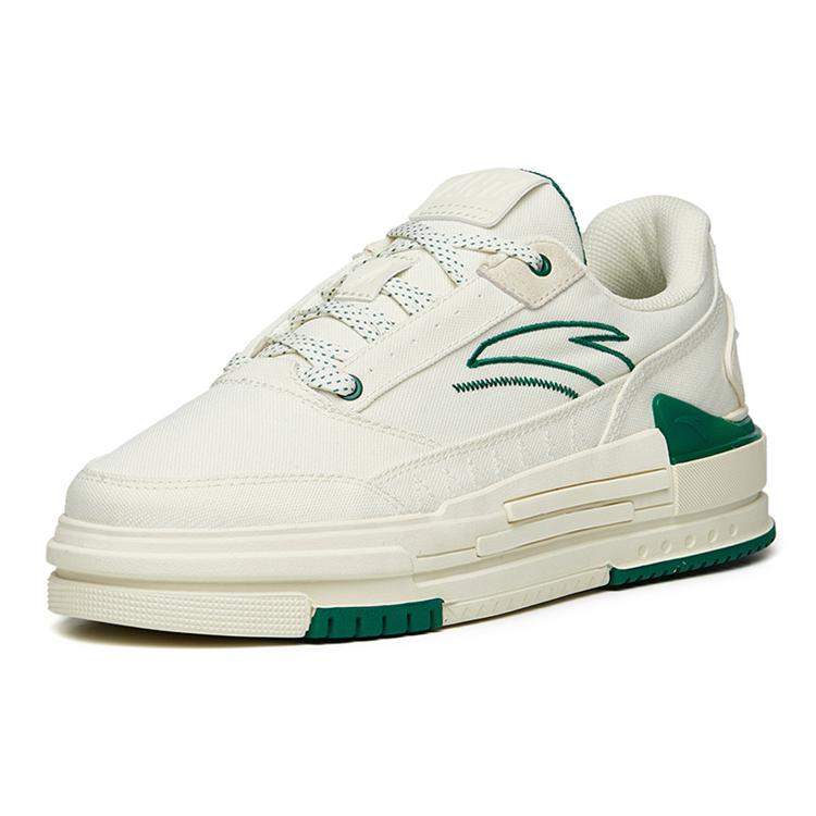 Anta Bump Low top Skateboard Shoes Women's White Green 922218065-4