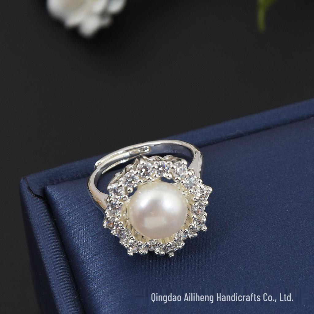 Pearl Stud Earrings & Necklace Set: 925 Sterling Silver with Natural Freshwater Pearls