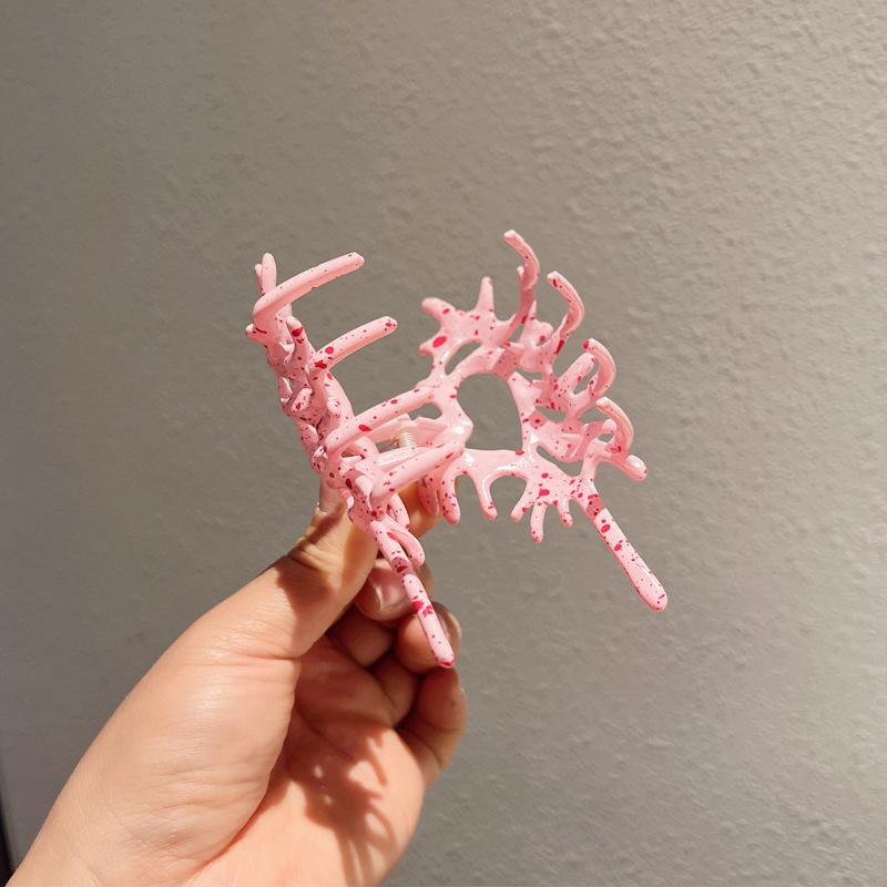 1 шт. розовые синие жидкие металлические ракушки для волос, когти для женщин и девочек, головной убор