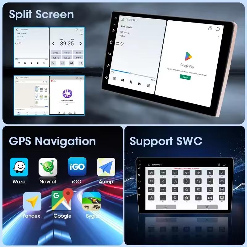 Autoradio sans fil Carplay pour Peugeot 2008 208 2012-2018 lecteur vidéo multimédia stéréo 2Din stéréo Navigation DVD unité principale