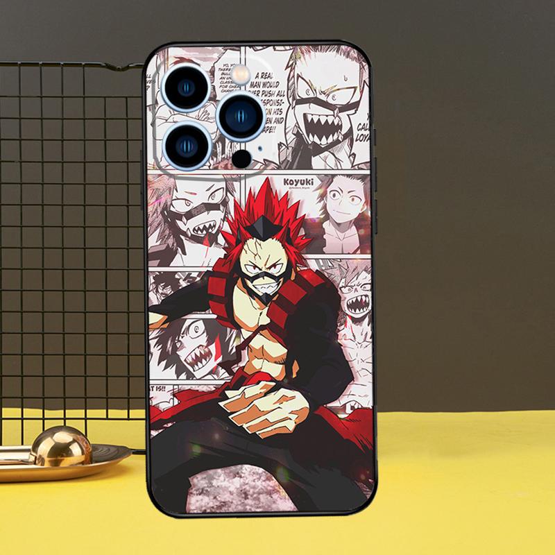 Чехол Kirishima Eijiro My Hero Academia для iPhone 13 12 11 14 Pro Max XS Max XR X 6S 7 8 Plus SE 2020, задняя крышка, чехол для телефона