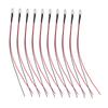 10pcs Lights Emitting Diodes 5mm Prewired Electronic LED Light Diodes for Decoration 5‑12V