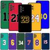 Basketball 23 24 Lucky Number Case For Samsung Galaxy A51 A71 A01 A11 A21 A21s A31 A41 A72 A52 A42 A32 A22 A12 A02 A02s F42