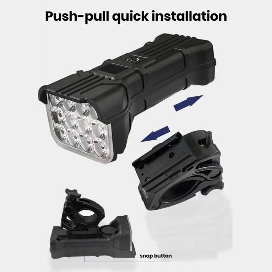 Перезаряжаемый велосипедный фонарь с звуковым сигналом. Супер яркий, высокий люмен. 5 регулируемых режимов. Передний задний велосипедный фонарь. Аксессуар для аварийной лампы.