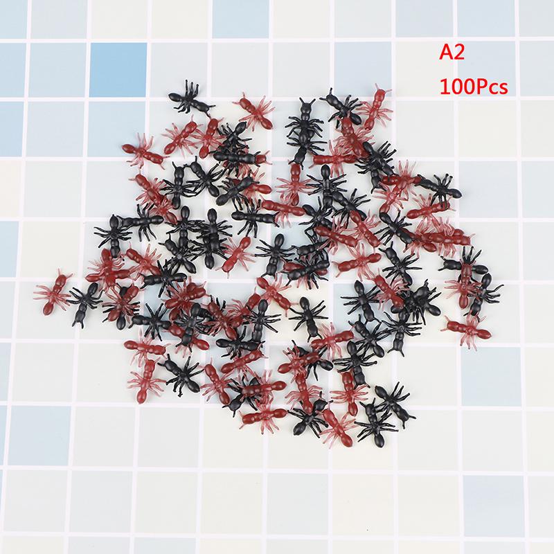 50/100/200 шт. Пластиковые реалистичные муравьи Хэллоуинские розыгрыши Игрушки для шуток Украшение