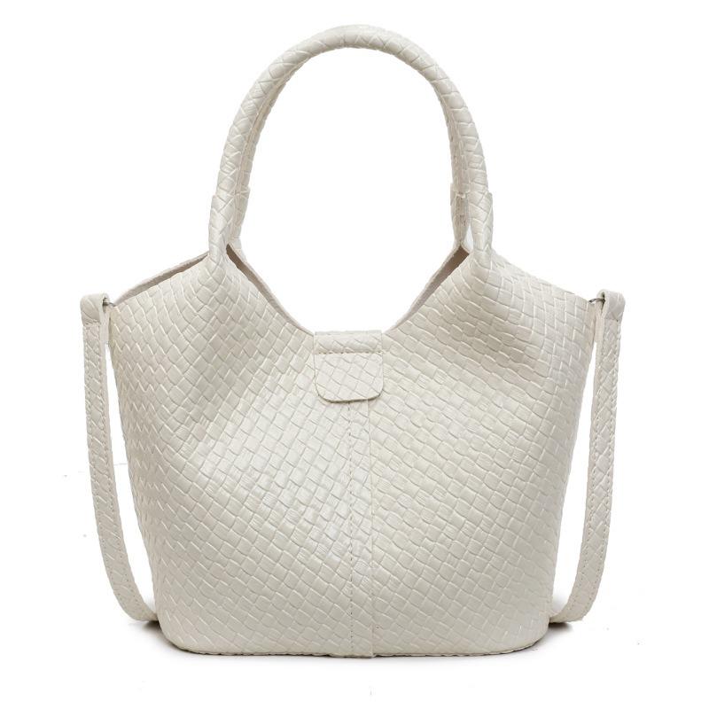 Весна и лето новый плетеный узор для работы повседневный простой большая вместимость ретро подмышечная портативная сумка на плечо женская