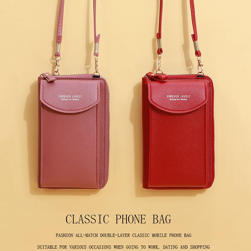 Модная сумка через плечо для мобильного телефона, женская сумка через плечо из искусственной кожи, новинка 2022 года, сумка-держатель для карт, сумка-мессенджер с клапаном, кошелек-кошелек