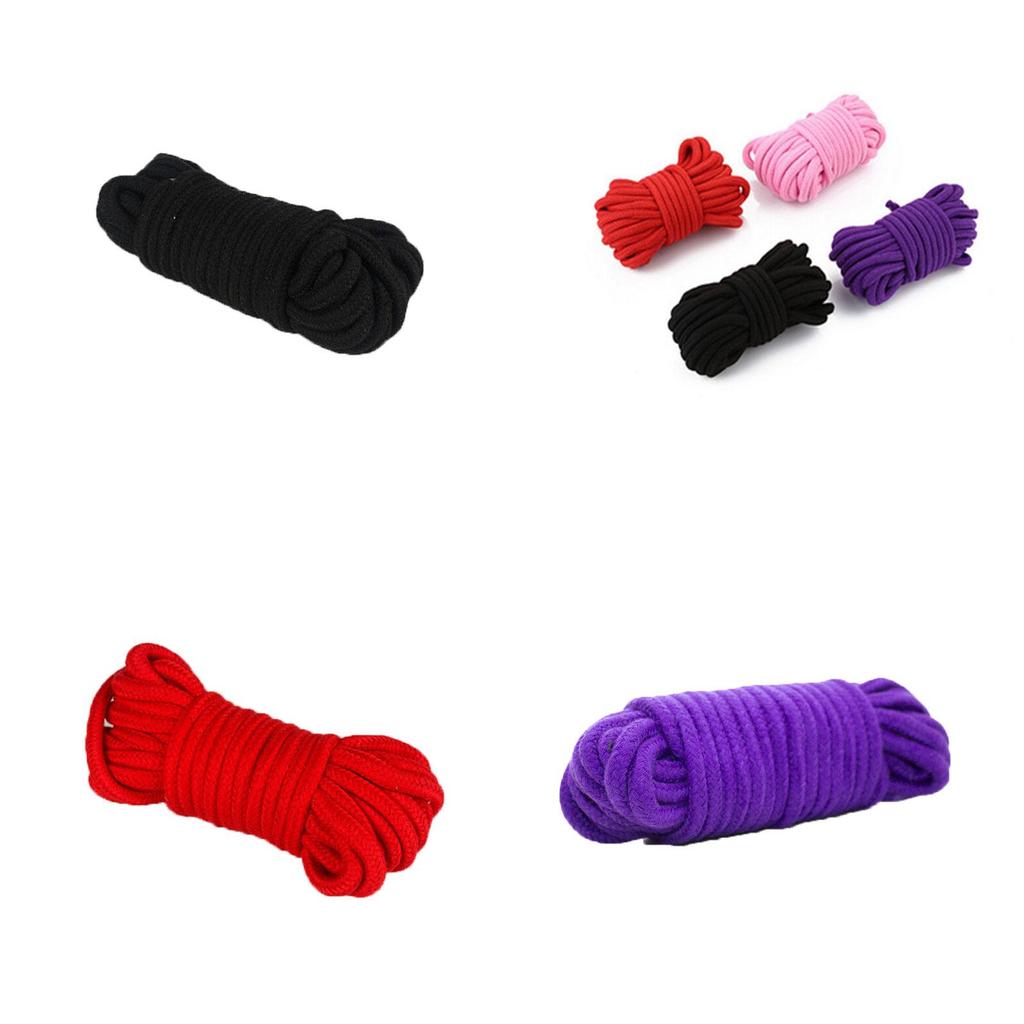 Cotton 10m Thicken Bondage Rope Play String Soft To Touch Tie Up Fun Restraints
