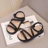 Girls Beach Shoes Non-slip Soft Sole Kids Sandals Soild Color Versatile 2025 Summer New Children Beach Sandal Comfort Breathable