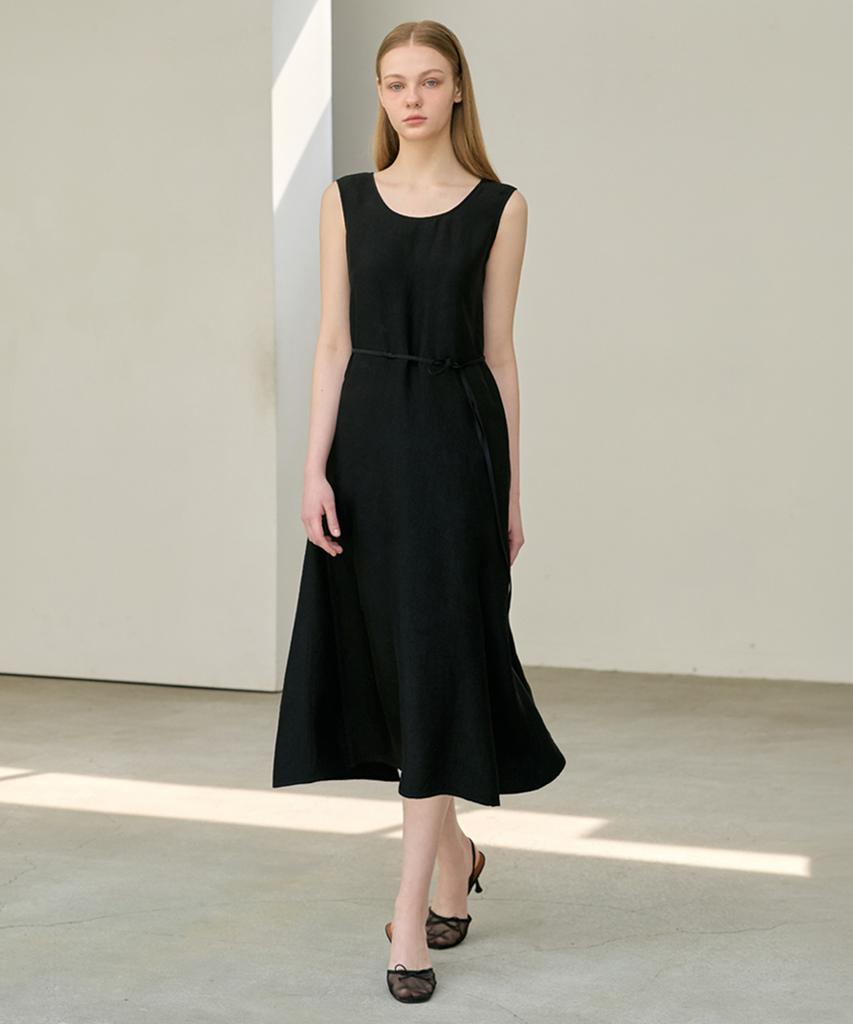 Boleugosesia 26Ss Ацетатное шелковистое платье Черное