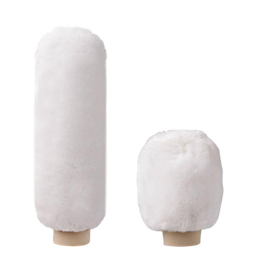 1 Pair of Soft Plush Handbrake Cover Set Warm Handbrake Grip Covers Automatic Transmission