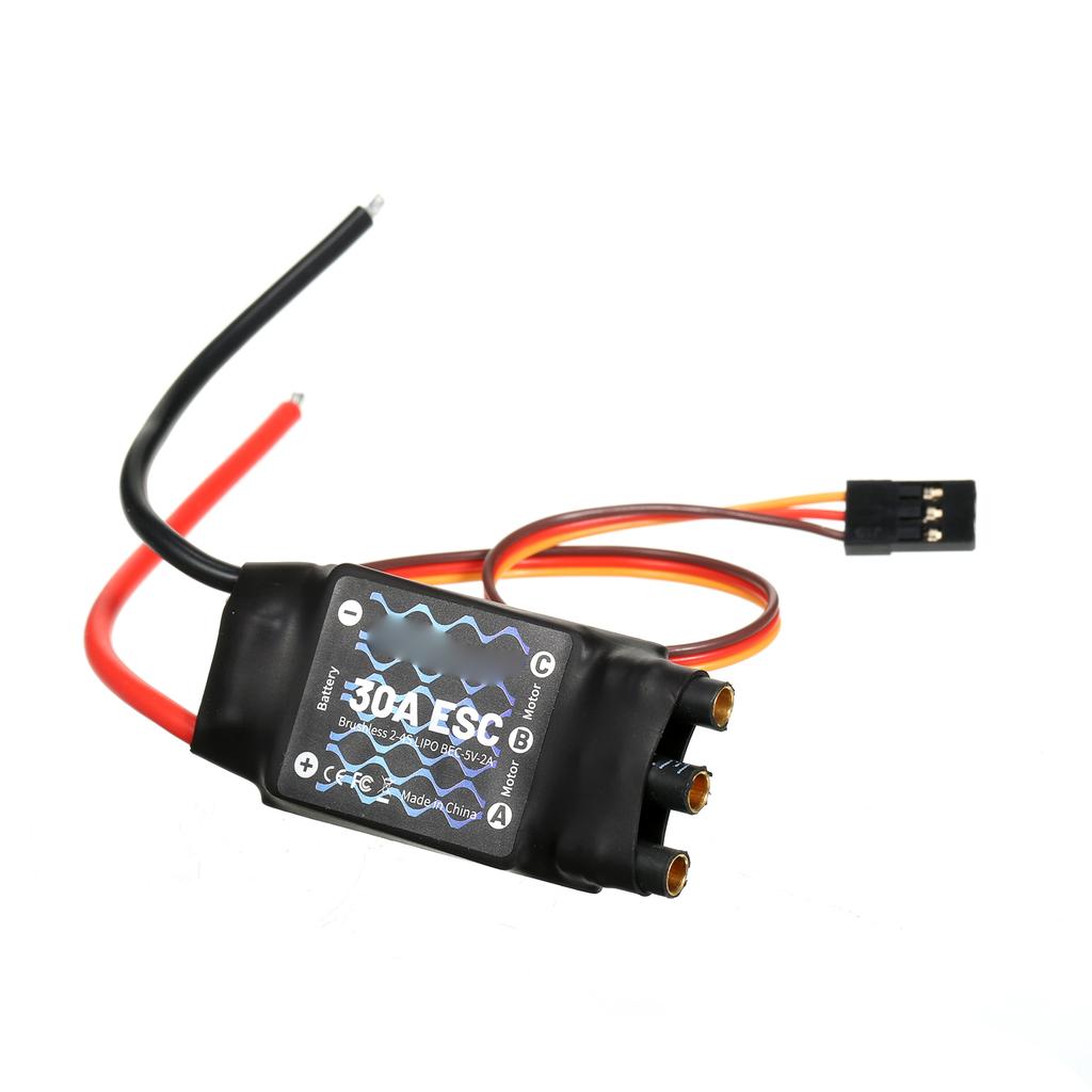 GTSKYTENRC 2 4S 30A Brushless ESC Motor Speed Controller Remote Control BEC ESC for Fixed Wing Aircraft 450 V2