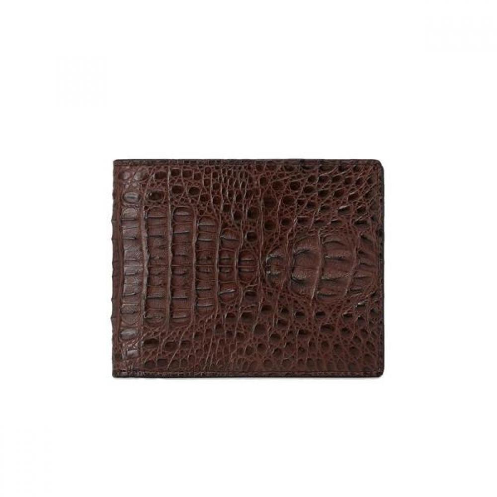 Daks Brown Crocodile Leather Wallet Dbwa3e718