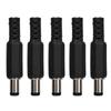5pcs 2.1mm X 5.5mm Male DC Power Plug Jack Coaxial Connector Adapter