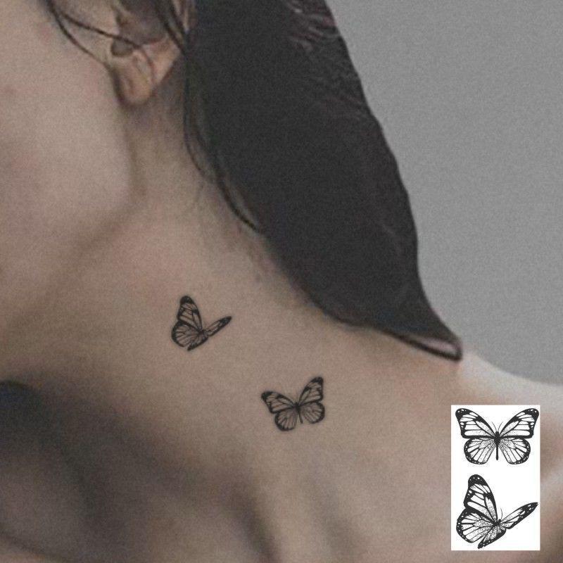 Waterproof Herbal Butterfly Tattoo Sticker - Long-lasting, Sexy, and Trendy Ins Style