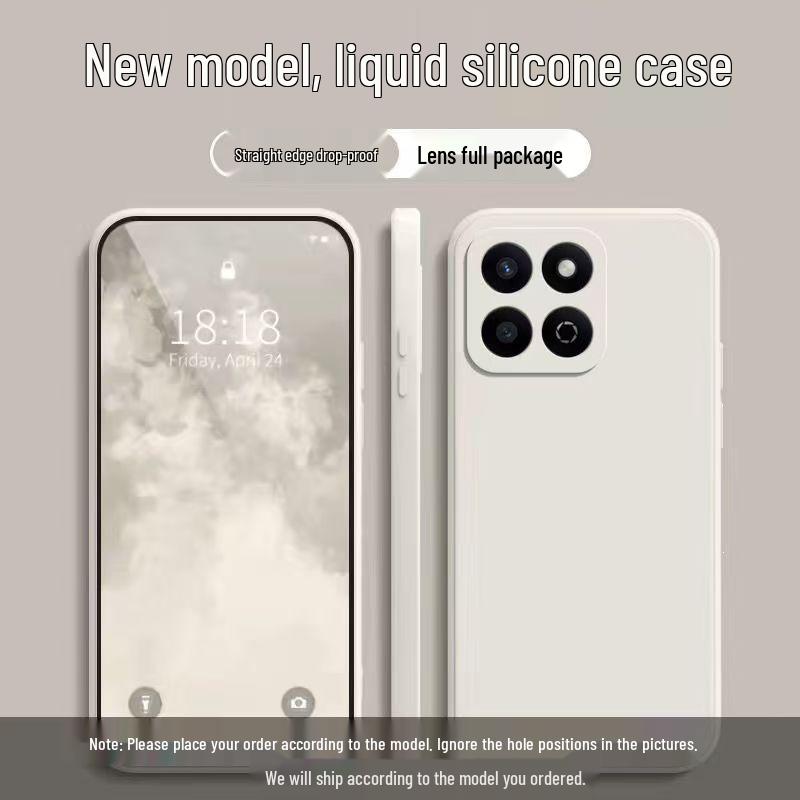 Чехол для телефона Honor X7C, однотонный, противоударный, с полным покрытием, силиконовый
