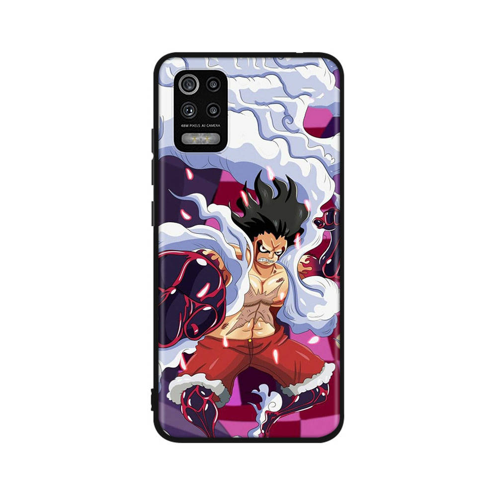 Чехол DT28 One Piece Luffy для OPPO Reno 8 6 5 4 Pro Find X3 A17 A31 A38 A40 A53 A54 A55 A74 A76 A78 A77 A80 A94 A95 A96 Lite черный мягкий чехол