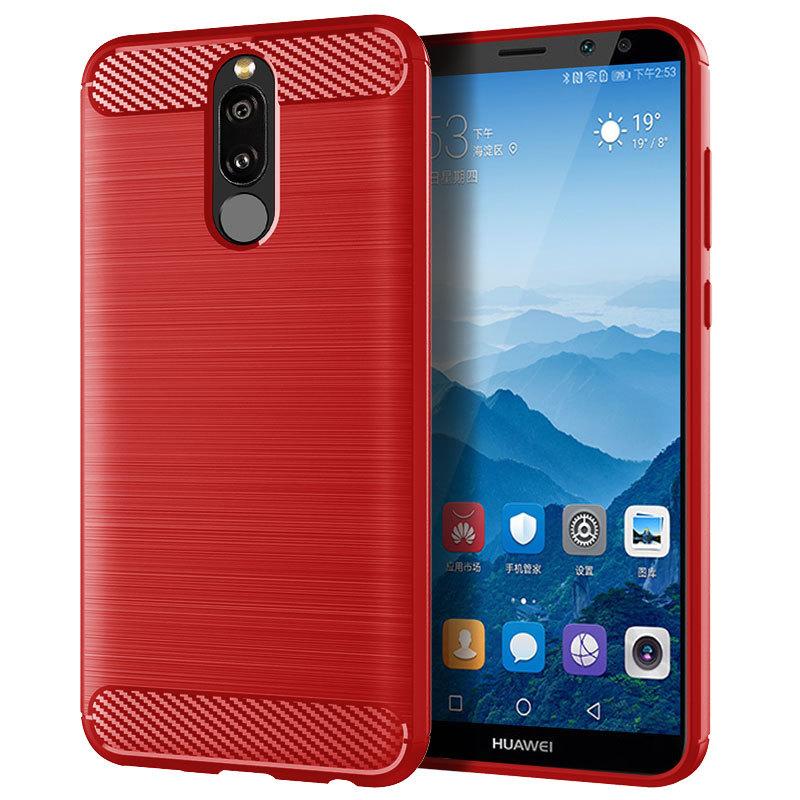 Для Huawei Mate10 lite 10lite силиконовый полный защитный матовый чехол для телефона Nova 2i противоударный чехол из углеродного волокна Coque Fundas