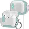 HITZEE Чехол для AirPods Pro 3 2025 с подставкой для смартфона, мягкий ТПУ, защитный, совместимый с AirPods Pro 3-го поколения, магнитный MagSafe, мятно-зеленый,