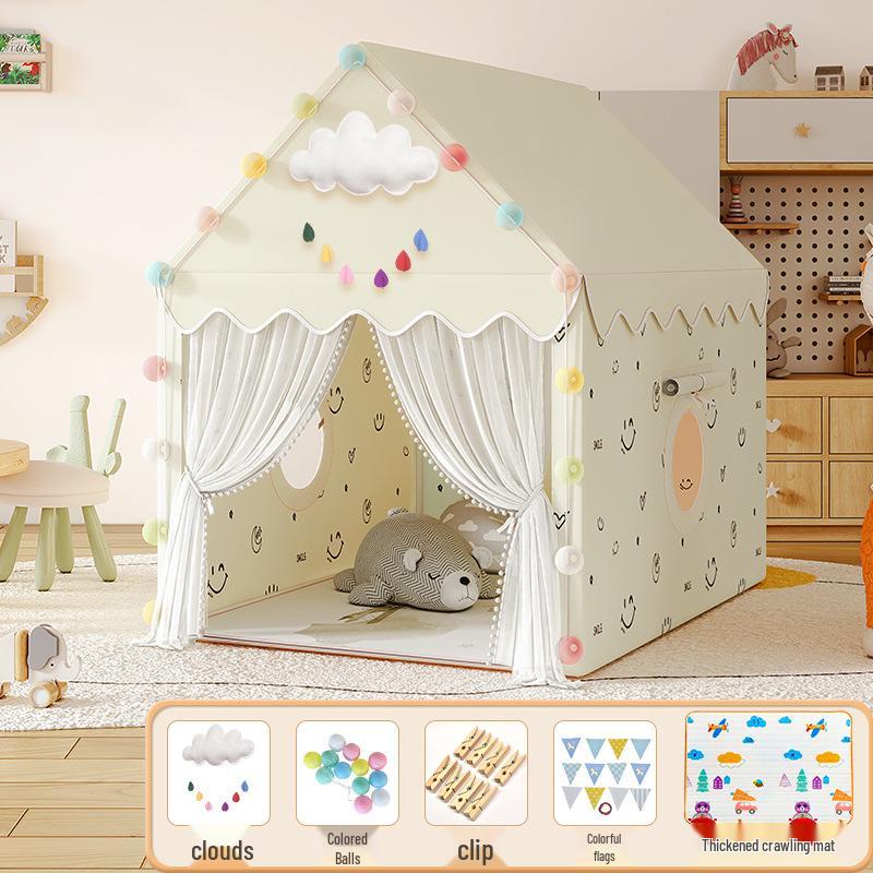 Princess Castle Play Tent for Kids with Mosquito Net - Indoor Pretend Play & Sleep Space