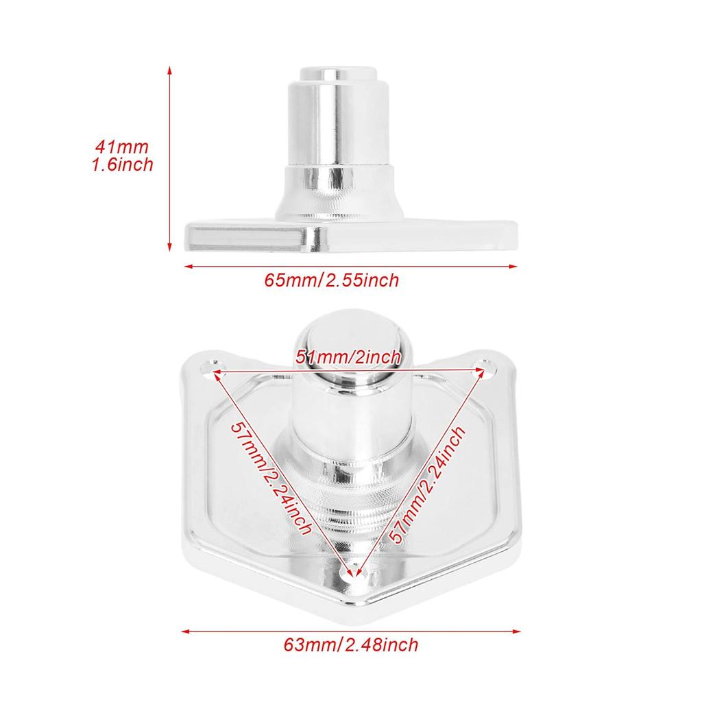Motorcycle Solenoid Cover Push Starter Button Starter Button Cover Fit for Harley Dyna Street Bob Fat Bob Touring Electra Glide 1991-2017 (Chrome