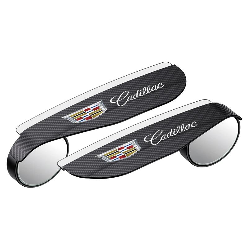 Car Rearview Rain Eyebrow Blind Spot Mirror Small Round Mirror 360 Degrees For Cadillac Escalade GT4 XT4 ATS XT5 CTS XTS RS