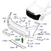 LR083062/LR083061: Front Left Bumper Intake Grille for 2017-2020 Land Rover Discovery