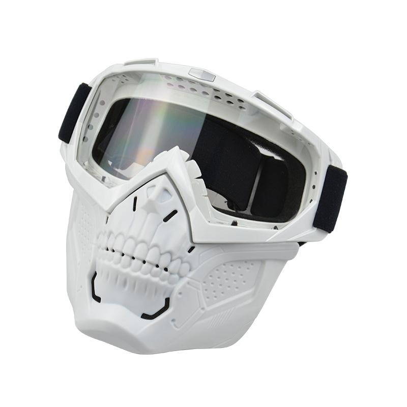 Anlorr Motorcycle Goggles Windproof Tactical Mask Dustproof Goggles With Face Protection Shield Mask