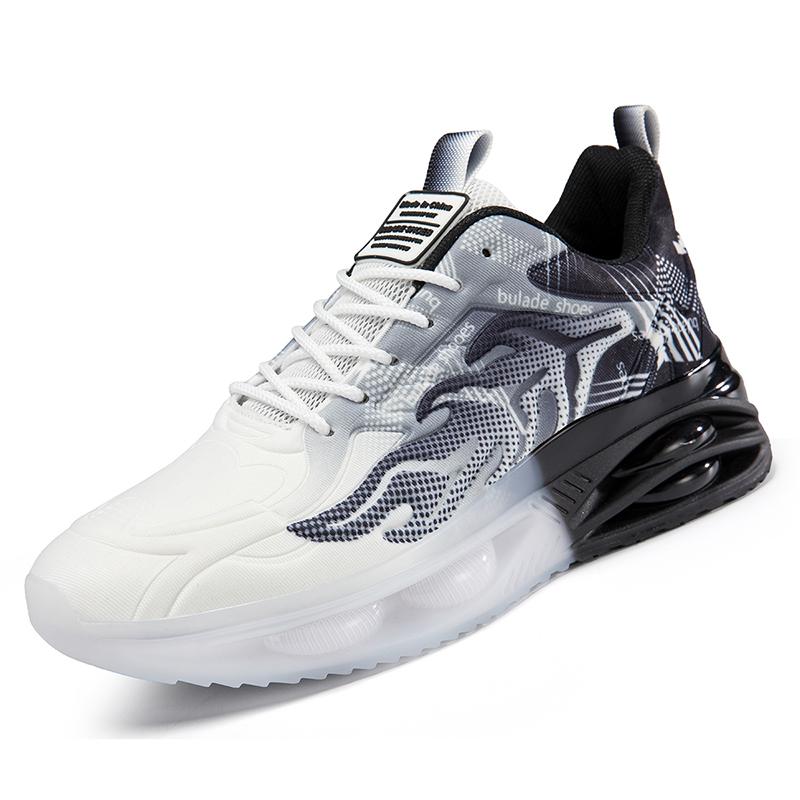 Running Shoes Men Comfortable Durable Thick-Soled Breathable Casual Men'S Shoes Lightweight Soft Lace-Up Sports Shoes Men