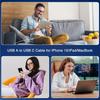 USB to Type C Fast Charging Cable for 17 Pro Max 16 Plus 15 Samsung Oneplus Carplay Charge Data Line