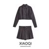 Fashion Style 2024 Spring and Summer New Women's Pleated Hem Technology Fabric Jacket Short Coat High Waist Shorts 2753034
