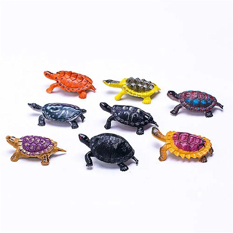 ABJI-Tortoise Statue Turtle Figurines Miniature Figurines 20Pcs Realistic Turtle Statue Home Decor Kids Favor Decorations