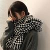 New Winter Houndstooth Scarf for Women Versatile Korean Imitation Cashmere Scarf High End Couple Scarf Neck Scarf