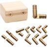 Concealed Pure Copper Barrel Hinge Furniture Hardware Wine Wooden Case Hinges Jewelry Box Supplies