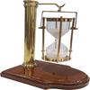 20.32 Cm Hanging Sand Timer with Wood Stand Nautical Hourglass Desktop Accessory Old Sand Clock Table Decor