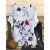 Plus Size Butterfly Print Women's T-shirts Fashion O Neck 3D Digital Printed Short Sleeved T-shirt