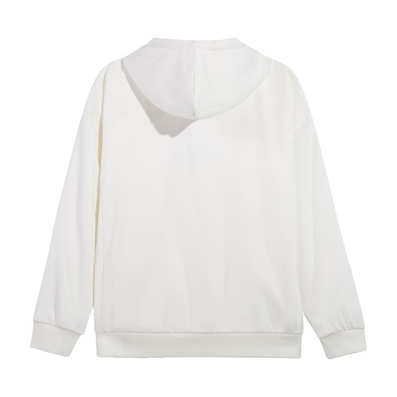 Li Ning Sweatshirts Women's Ivory Crew Neck Moderate AWDVH98-1