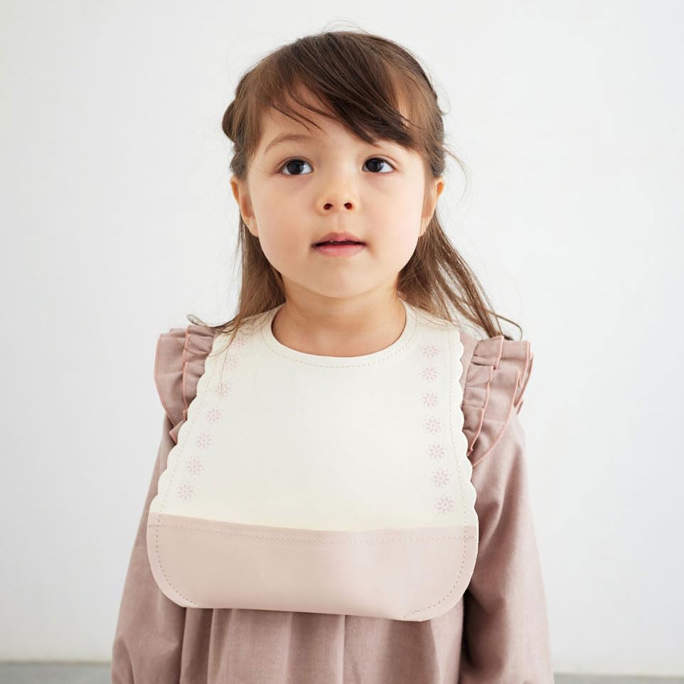 Mealtime Marlow One Size [Dymowa] Apron, Bib, Flower, Baby,