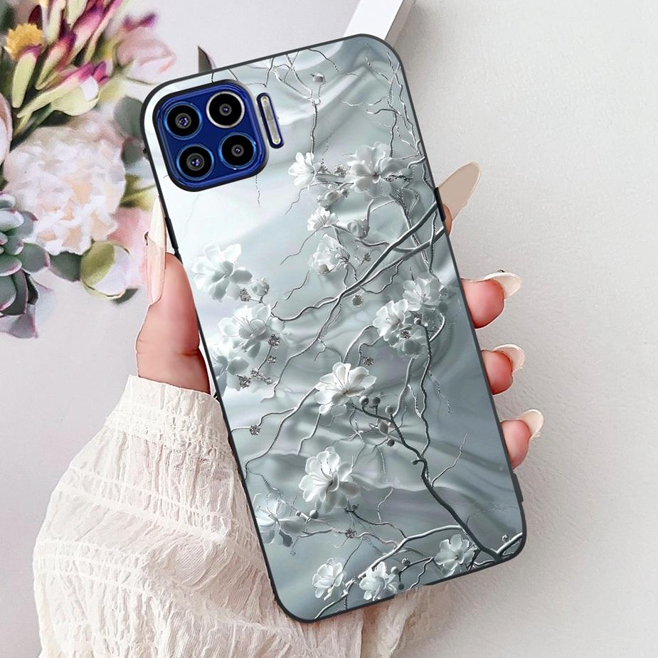 Для Motorola Moto One 5G Чехол Роскошный Модный Расписной Чехол 6.7'' Мягкий ТПУ Чехол для Телефона Для Motorola One MotoOne 5G Задняя Крышка Сумки