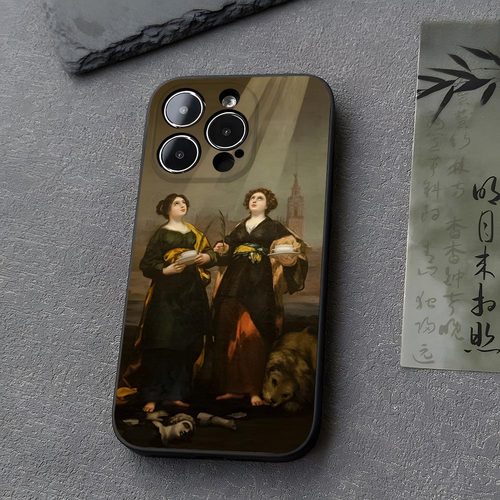 Испания Франсиско Гойя Искусство Чехол для Телефона Funda Для Iphone 13 17 16 11 15ProMax 14 12 Pro Xs Max Mini Xr X 7 8 6 6s Plus Чехлы