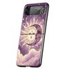 Sun Moon Stars Hard PC Phone Case For Samsung Galaxy Z Flip 7 6 5 4 Black Cover For Galaxy Z Flip 3 Foldable Capas Fundas Coque