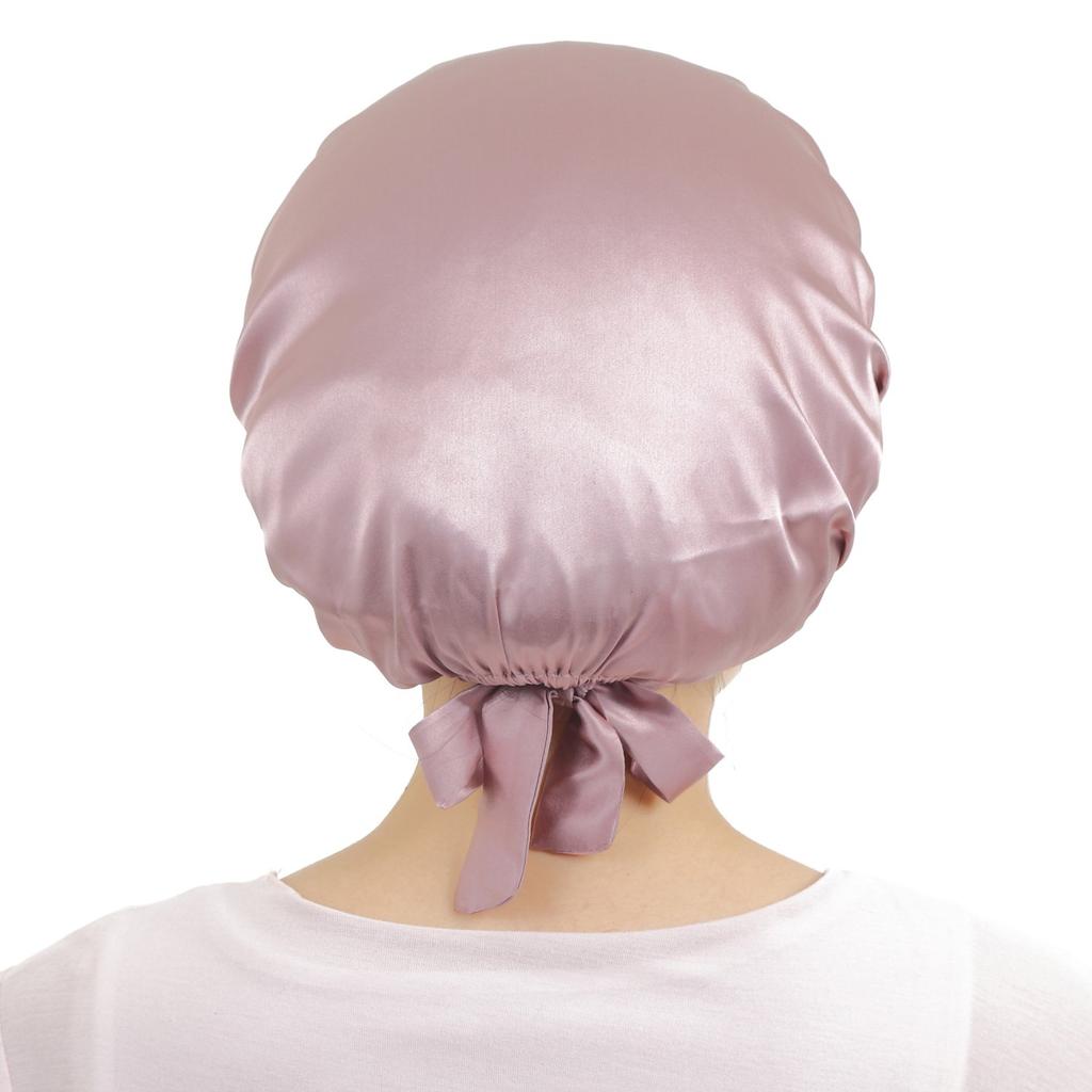 Daisy King Night Cap for Summer Keeps Hair Shiny and Prevents Split Ends and Protects Head from No Pressure (100% Silk) Hair, Breathable, Breakage,